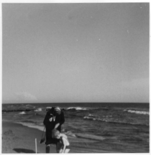 Photo vom Mittelmeer bei Les Saintes-Maries-de-la-Mer aus dem Jahr 1966