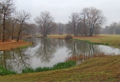 Farbfoto: Der von dem Fürsten Hermann Ludwig Heinrich von Pückler-Muskau angelgte Park im November des Jahres 2011. Fotograf: Ralph Ivert.