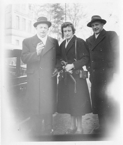 Schwarz-Weiß-Foto: In Göttingen im Jahr 1954.