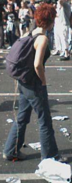 Photo von der Loveparade auf der Strasse des 17. Juni in Berlin am 21.07.2001